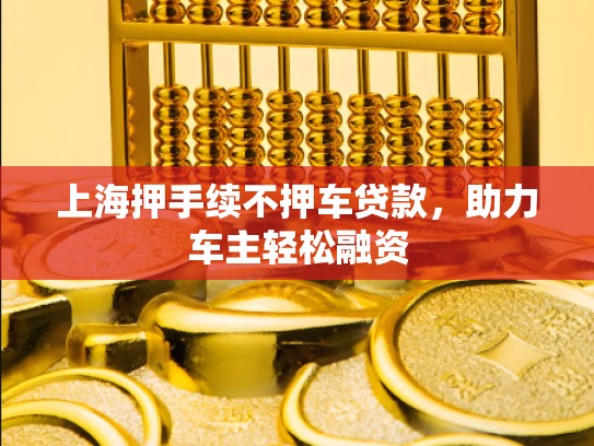 上海押手续不押车贷款，助力车主轻松融资